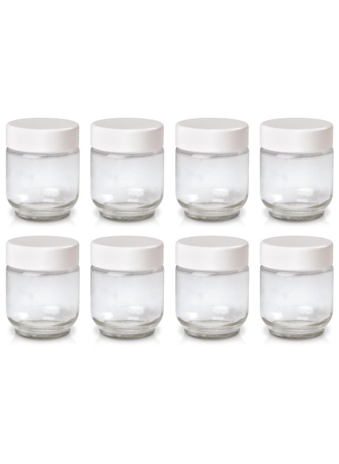 Euro Cuisine Euro Cuisine Gy1920 Glass Jars For Yogurt Maker  Set Of 8  - Image 1