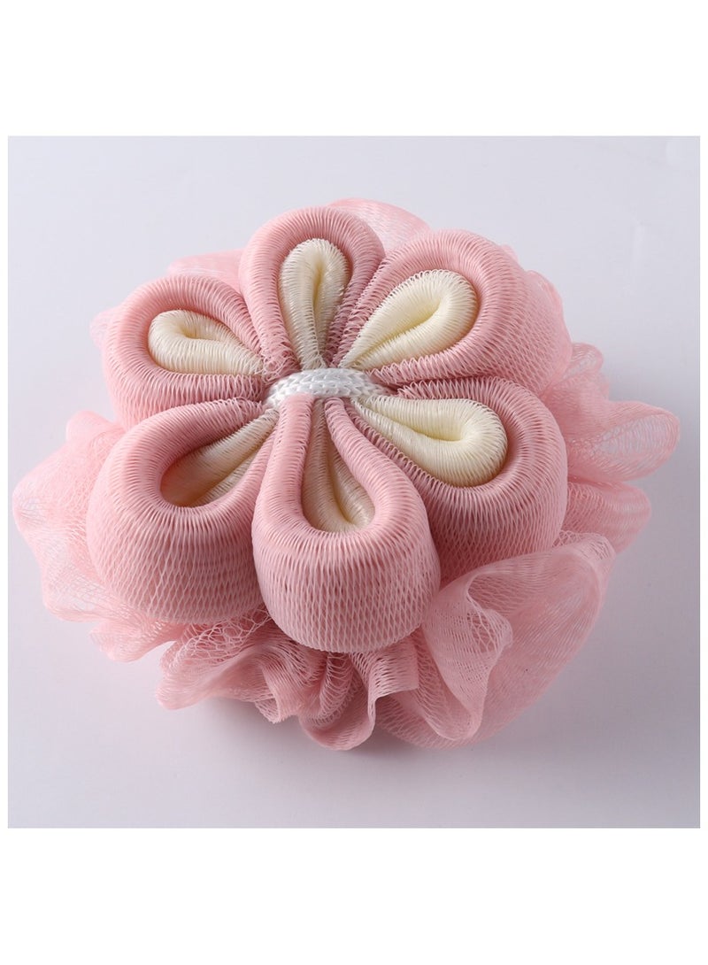 كرات لوفة الاستحمام اللطيفة للنساء والرجال، إسفنجة كبيرة ذات شبكة، أداة الاستحمام بالفقاعات