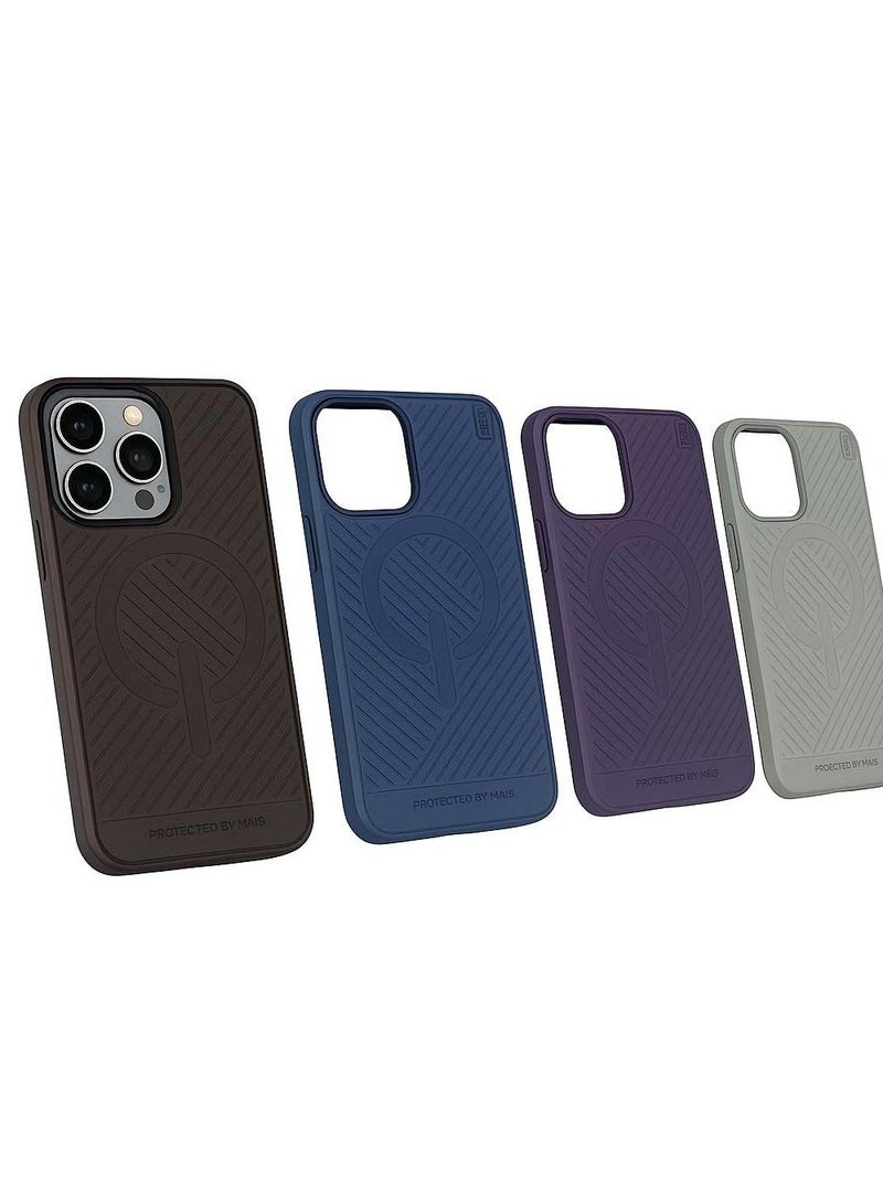 Yezler iPhone 16 MagSafe Compatible Shockproof Case Premium Silicone Protection Anti Scratch Cover with Soft Touch Back Slim Lightweight Design Built in SIM Ejector Slot Wireless Charging Support Durable Stylish- Purple - Image 4