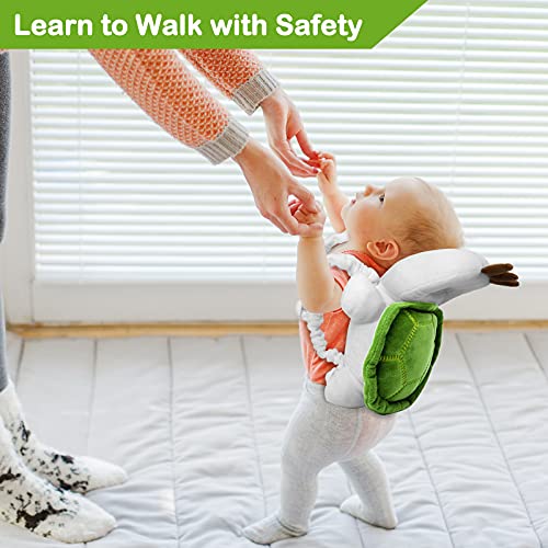 Mounting UP Toddler Head Protector Adjustable Backpack Safety Pad for Infants & Crawling, Includes Knee Pads & Socks - Tortoise HX WZ S7 - Image 5