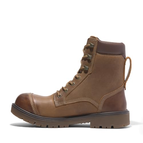 Timberland PRO Mens Whitman 8 Inch Composite Safety Toe Waterproof Industrial Work Boot Copper Brown 7M - Image 3