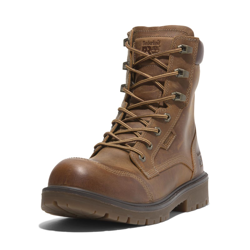 Timberland PRO Mens Whitman 8 Inch Composite Safety Toe Waterproof Industrial Work Boot Copper Brown 7M - Image 2