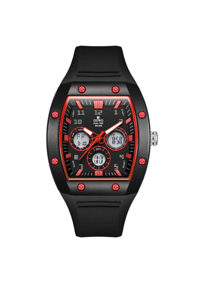 Kids Polyurethane Analog-Digital Watch A24806-PPBBR - 43*47 mm