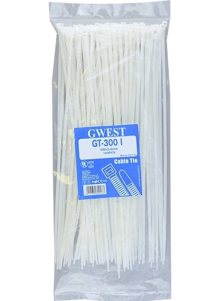 GWEST Gt 300I 300 x 3.6 mm White Cable Tie  - Image 1