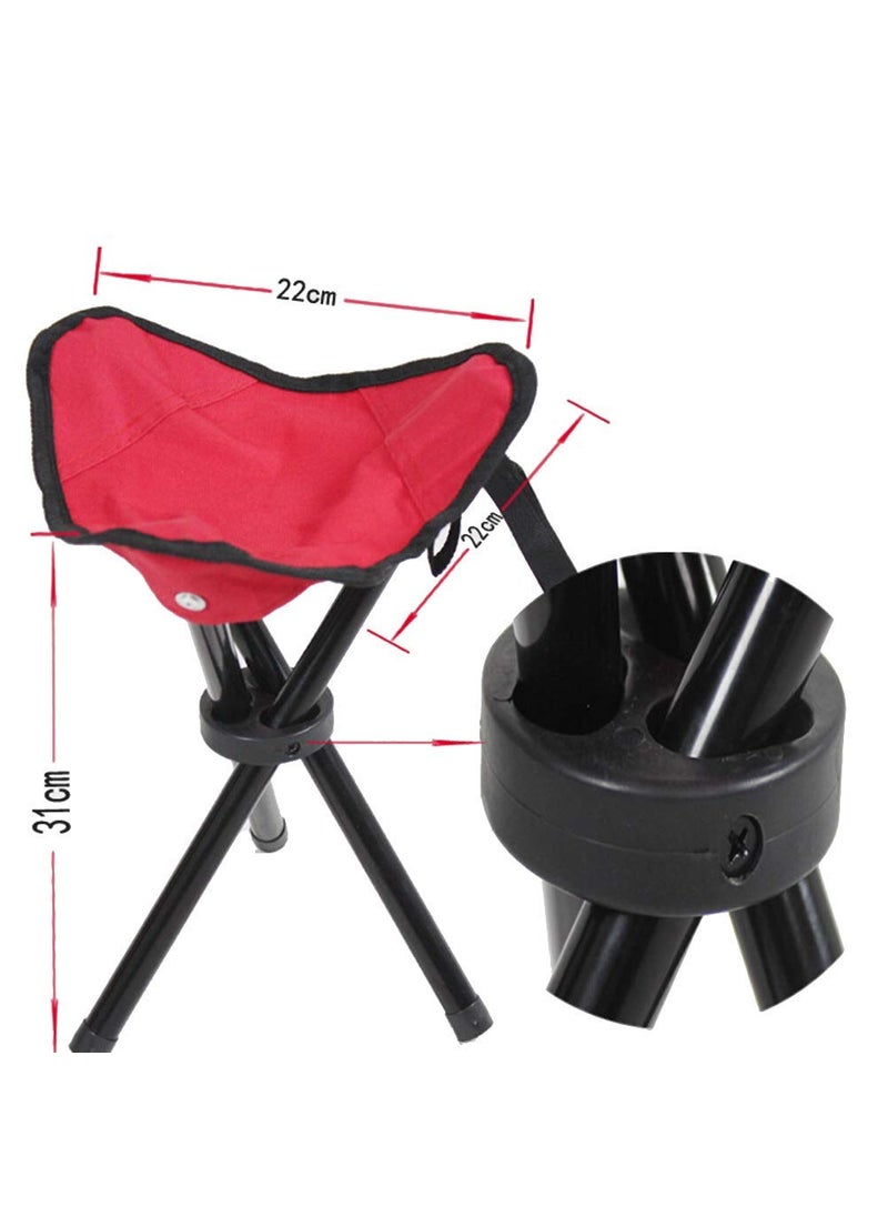 Marrone Marrone Camping Tripod Stool Outdoor Portable Camping Fishing Chair Lightweight Heavy Duty Foot Rest Seat for Outdoor Camping Hiking Fishing Travel Multicolor  - Image 2