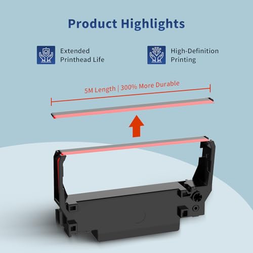 LinkDocs ERC30 Replacement for ERC-30/34/38 B/R Ribbons Compatible with Epson TM-U220 M188B ERC30 ERC34 ERC38 NK506 Printer (Black and Red, 24-Pack) - Image 3