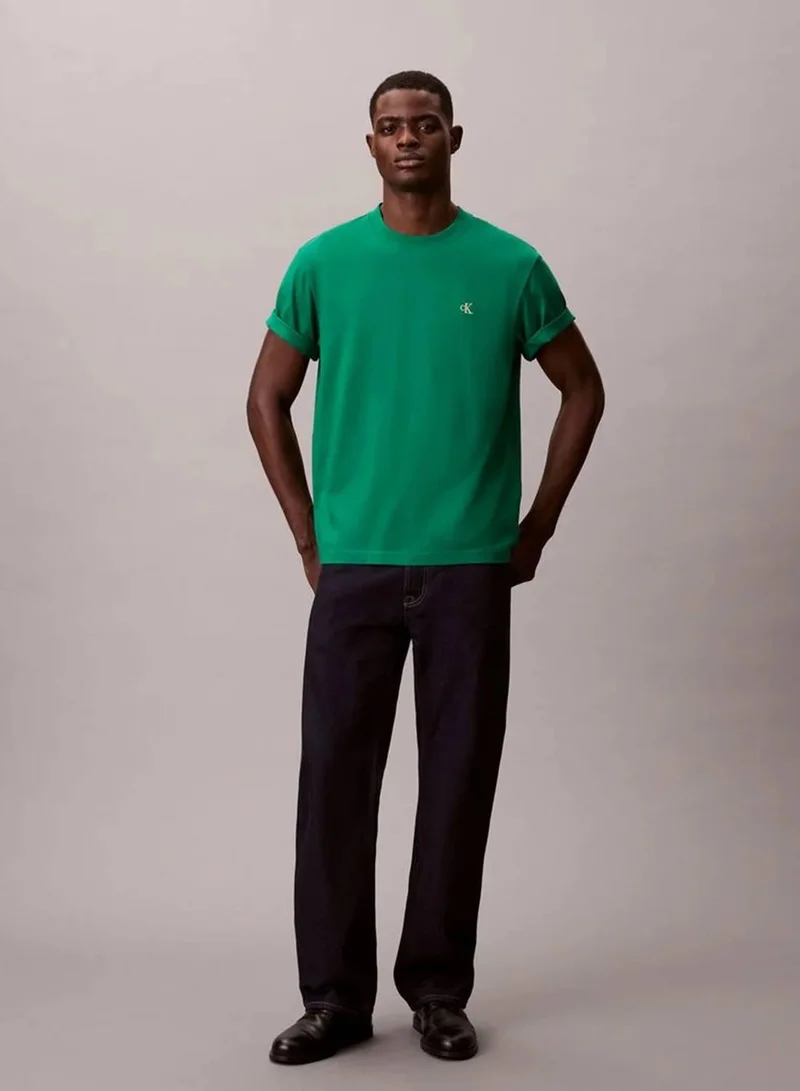 Calvin Klein Jeans Deco Green Monogram T-shirt for Men | Best Price UAE