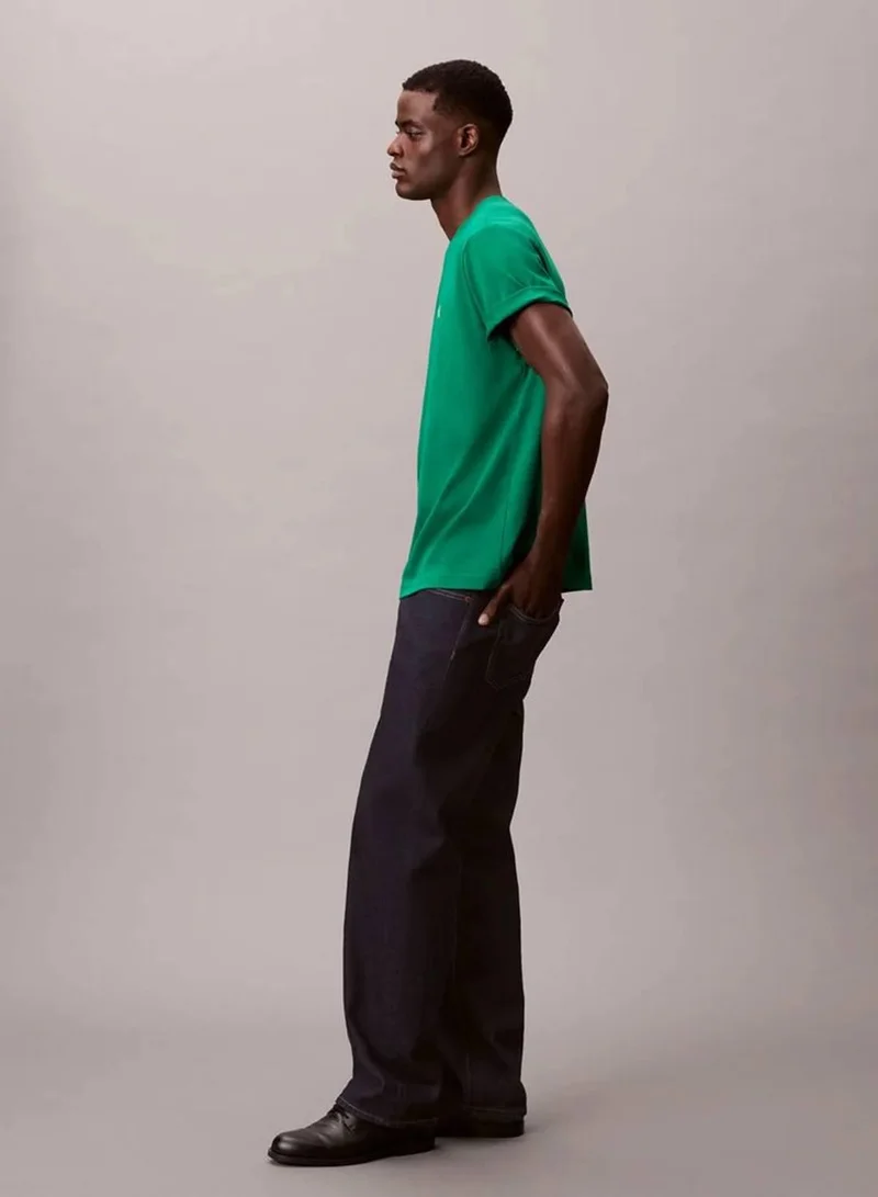 Calvin Klein Jeans Deco Green Monogram T-shirt for Men | Best Price UAE