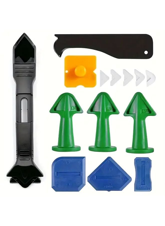 14pcs Durable Silicone Caulking Tool Set For Kitchen Bathroom Window Sink Joints - Image 3