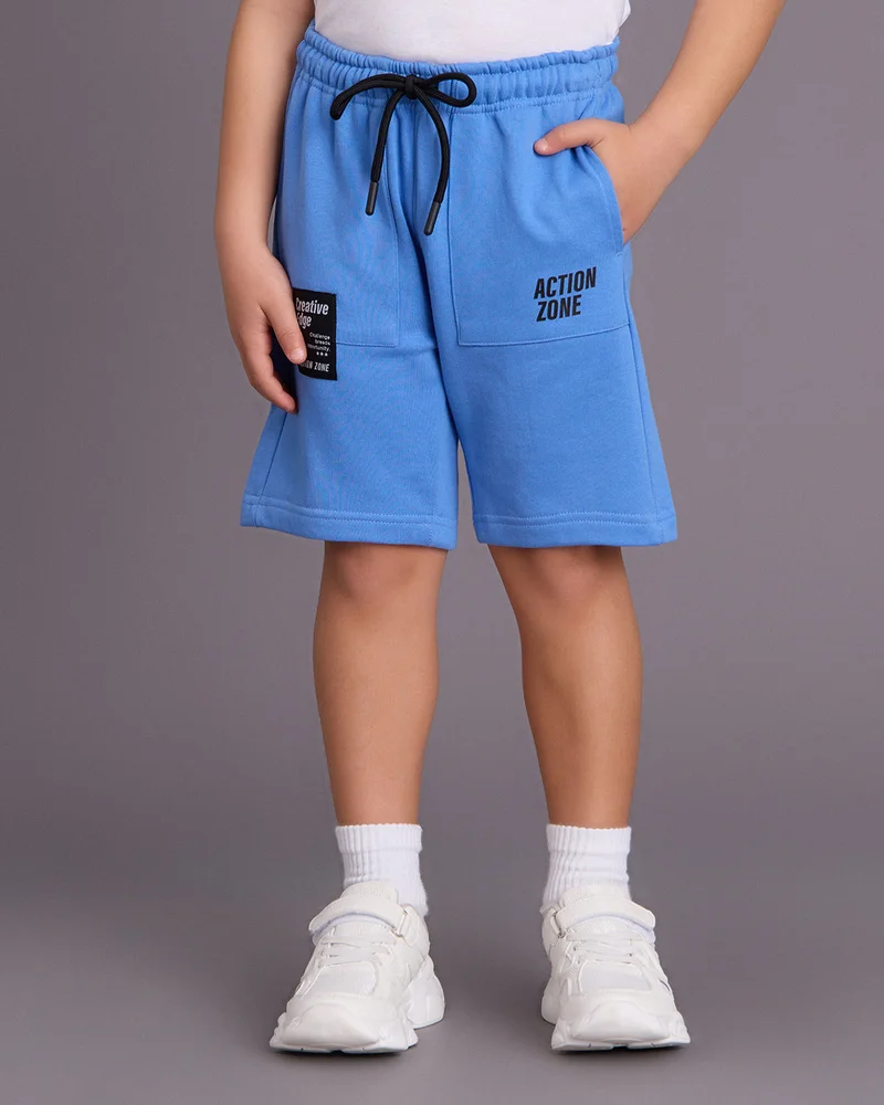 Redtag Boys Blue Elasticated Shorts