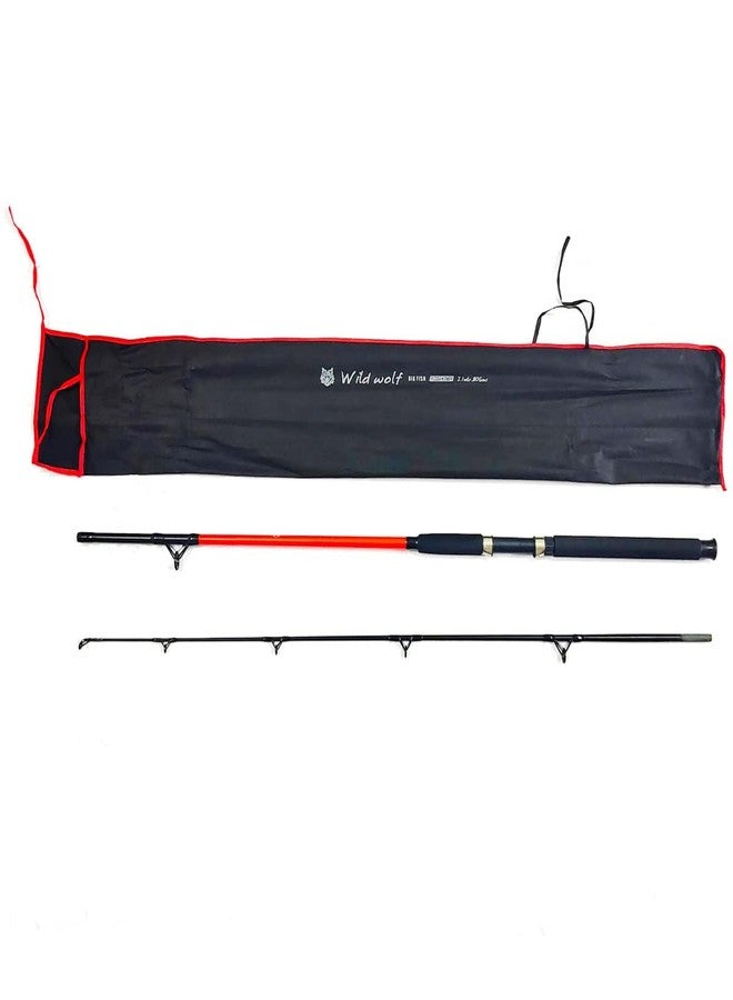VENEKETY Crocodile Big Fish Fishing Light Weight Carbon Fiber Heavy Spinning Fishing Rod (Size: 8FT) - Image 2