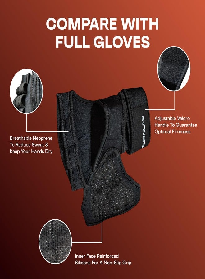 BURNLAB Weight Lifting Gloves with Wrist Support, Work Out Gloves, Gym Gloves - Great for Cross Training, Pull Ups, Calisthenics and Gym, Workout Gloves for Men & Women (Black, S) - Image 4