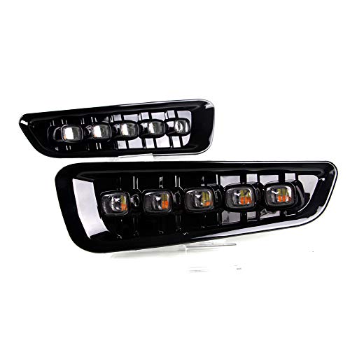 Dreamseek LED DRL for Ford F150 F-150 Raptor 2016 2017 2018 2019 2020 Bumper Driving Fog Lamp Daytime Running Assembly Lights Kits with Amber Turn Signal - Image 3