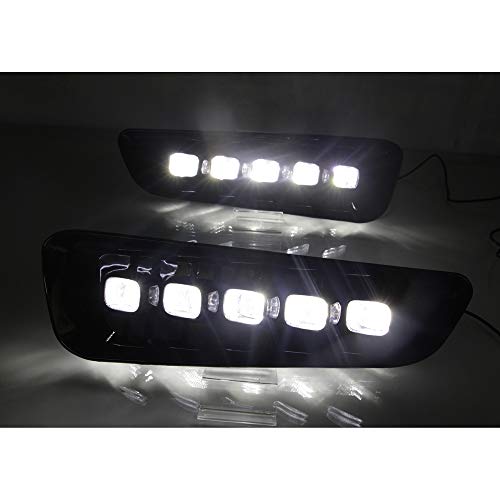 Dreamseek LED DRL for Ford F150 F-150 Raptor 2016 2017 2018 2019 2020 Bumper Driving Fog Lamp Daytime Running Assembly Lights Kits with Amber Turn Signal - Image 5