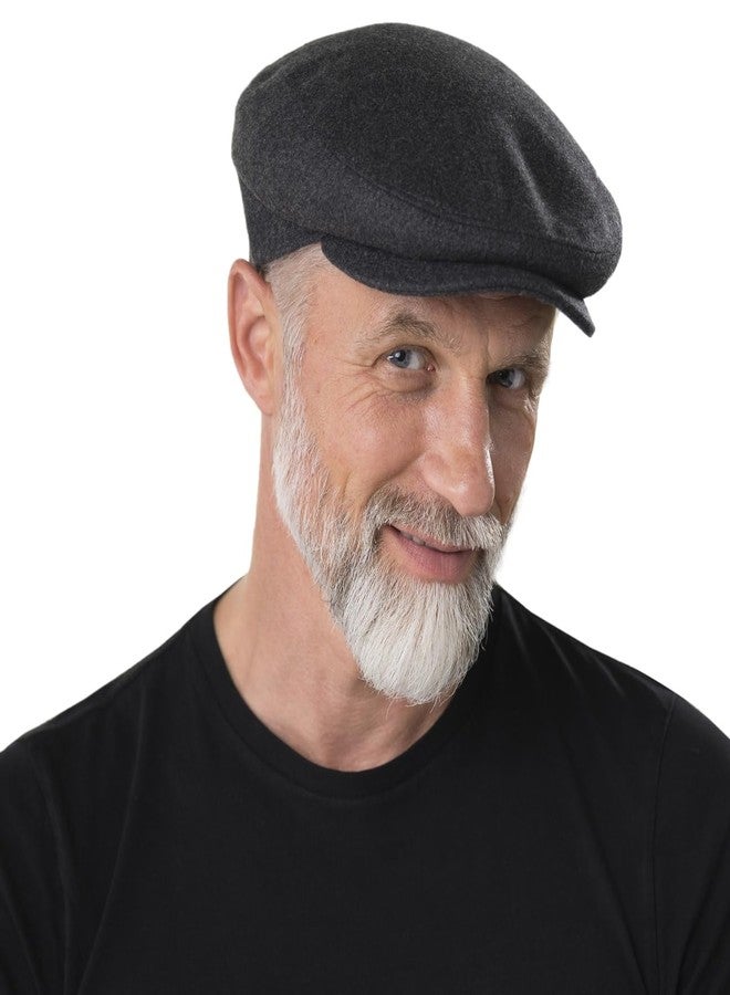 Lipodo Sport Flat Cap Women/Men - Newsboy Cap with Peak - Peaked Cap - Autmn/Winter - Black - Image 3