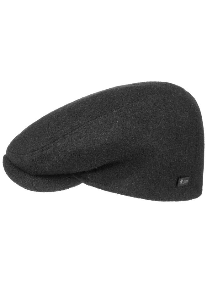 Lipodo Sport Flat Cap Women/Men - Newsboy Cap with Peak - Peaked Cap - Autmn/Winter - Black - Image 1