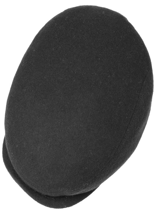 Lipodo Sport Flat Cap Women/Men - Newsboy Cap with Peak - Peaked Cap - Autmn/Winter - Black - Image 4