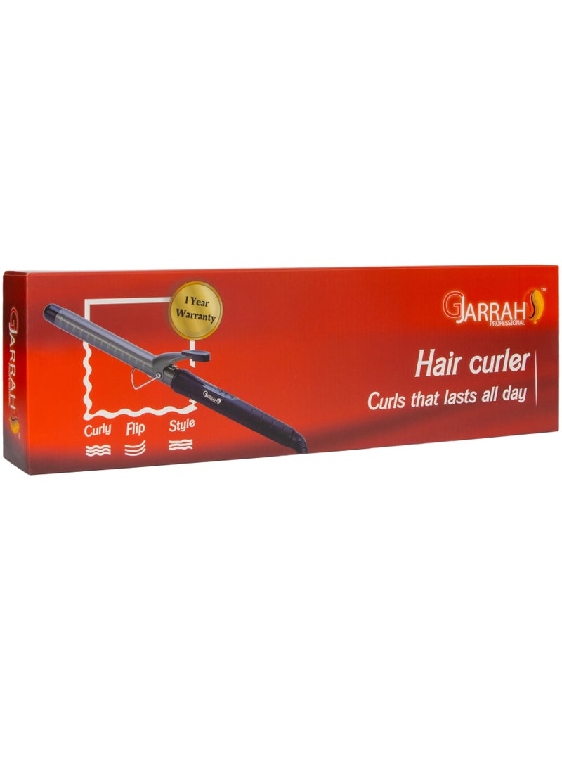 Gjarrah Gjarrah Ceramic Curling Iron - 22mm Titanium Barrel with Adjustable Heat  - Image 5