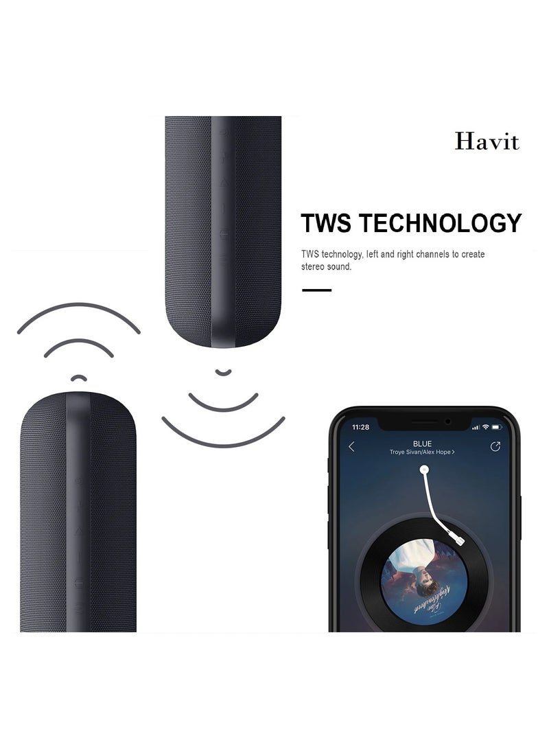 HAVIT M69 Bluetooth Speaker with Dual Strong Bass & IPX7 Waterproof - Image 5