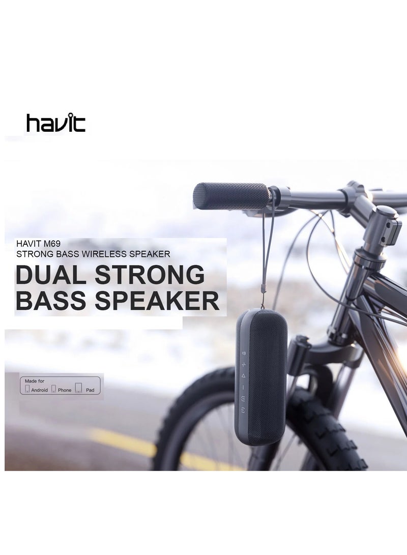 HAVIT M69 Bluetooth Speaker with Dual Strong Bass & IPX7 Waterproof - Image 1