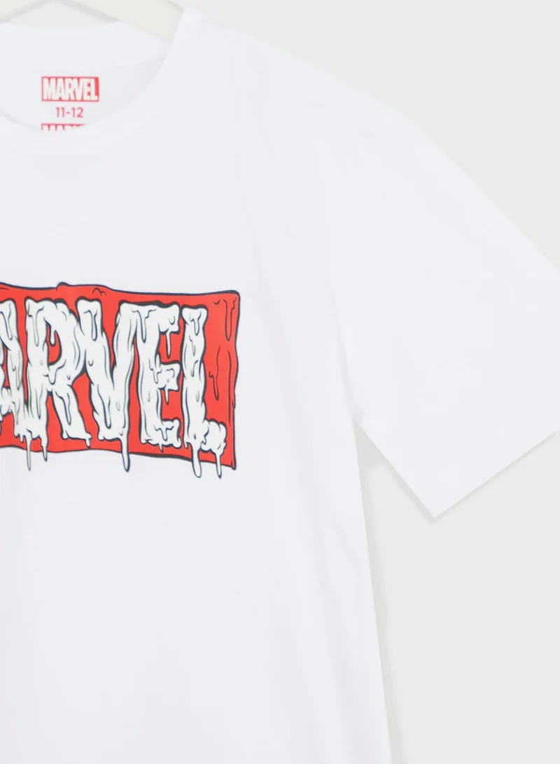 MARVEL Marvel  Teen Boys Graphic Printed Tee