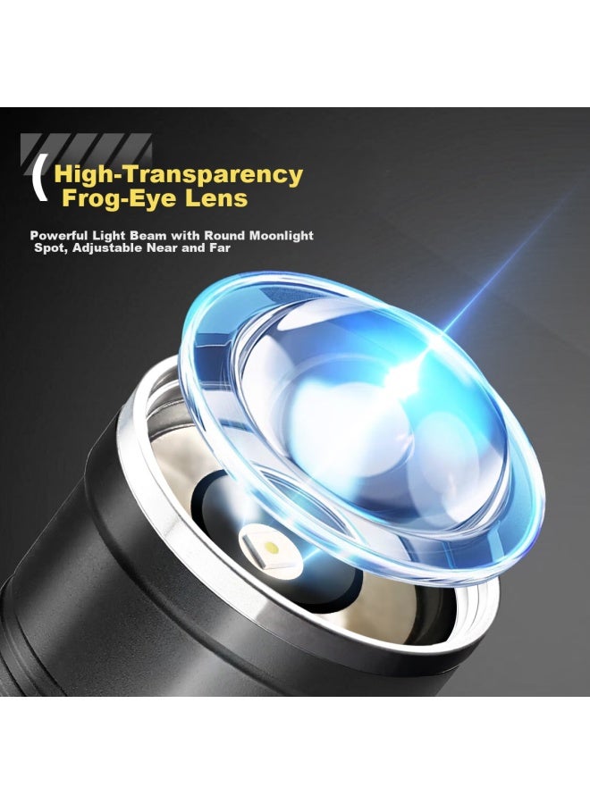 Thermarest High-power Zoomable Long-range Outdoor Super Bright Rechargeable Flashlight Home Use Long Battery Life New Model - Image 3