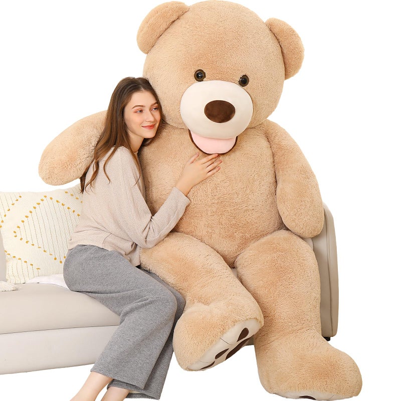 MorisMos Giant Teddy Bear Plush 5ft Life Size Huge Brown Teddy Bears for Girlfriend Boyfriend 5 Foot Large Big Stuffed Animal Gifts for Lover on Valentines Anniversary Birthday - Image 2
