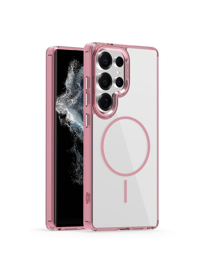 S-TOP Case For Samsung Galaxy S22 Ultra 5G Star Shield Thin Circle MagSafe Phone Case - Image 1