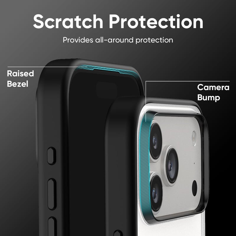 FLOLAB Surtect Tri-Fusion Magnetic for iPhone 17 Pro Max Case Protective Slim Design Magsafe Compatible Military Grade - Clear Matte Translucent - Image 5