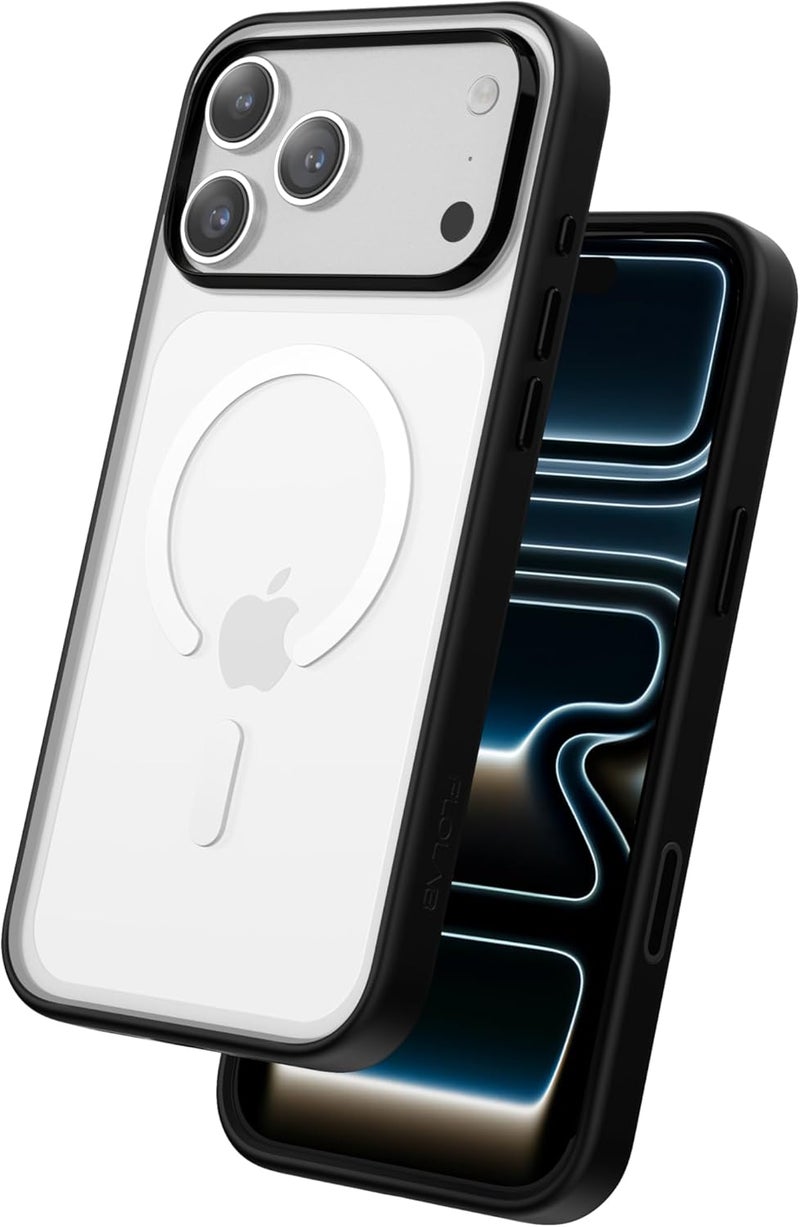 FLOLAB Surtect Tri-Fusion Magnetic for iPhone 17 Pro Max Case Protective Slim Design Magsafe Compatible Military Grade - Clear Matte Translucent - Image 1
