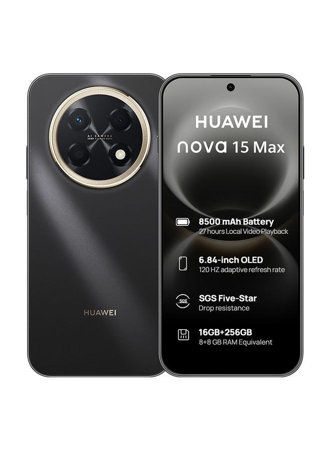 HUAWEI nova 15 Max Dual SIM Smartphone Golden Black Smartphone 8GB RAM + 256GB - Middle East Version - Image 1