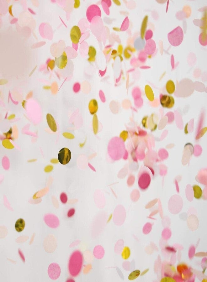 JHere Small Circle Confetti for Party Decor 10mm - Pack of 20 Grams - Pink Gold - Image 3