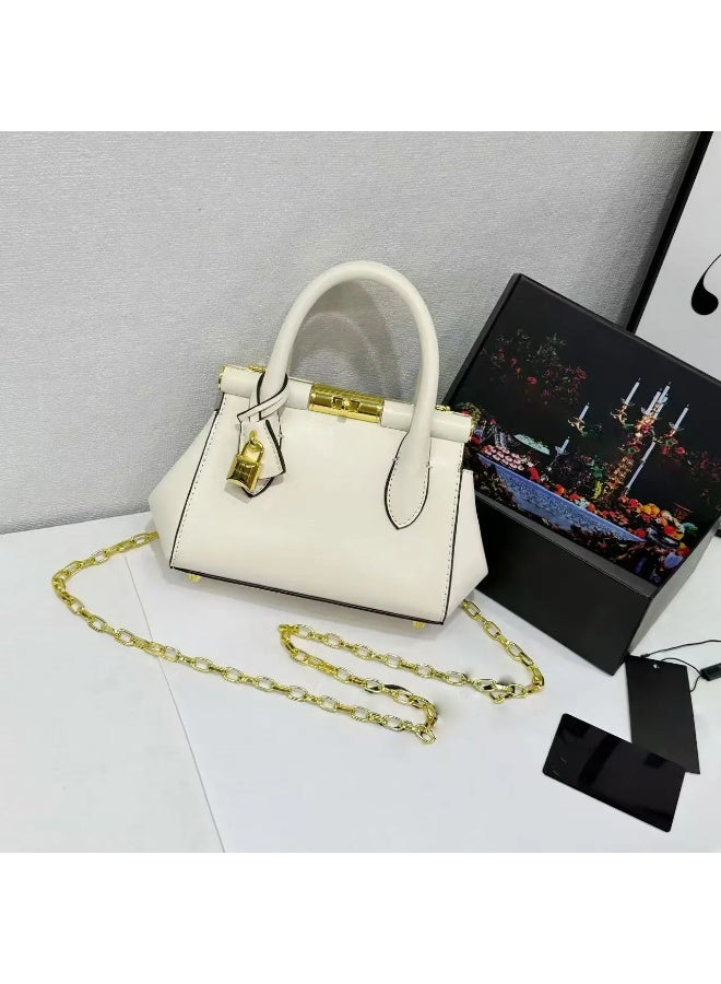 D&G Lock Shoulder Bag (White)