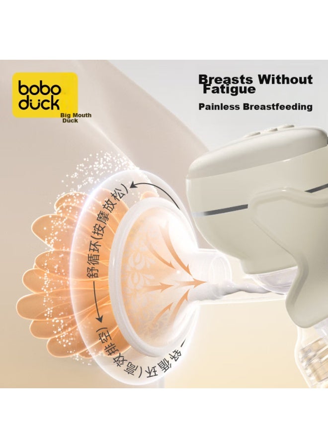 Boboduck Electric Breast Pump, Fully Automatic, Single-sided, Integrated, Painless Massage, Portable Breast Pump, F5092 White Pp - Image 2