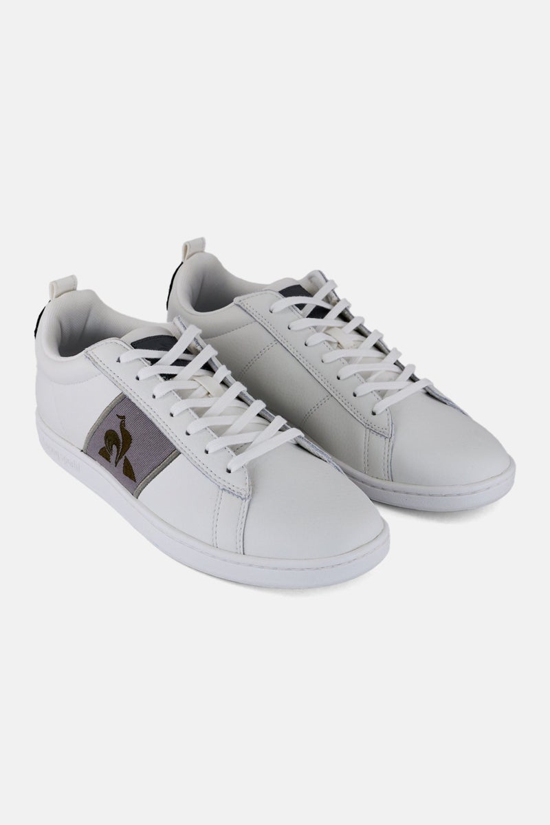 le coq sportif Men Court Classic Twill Lace Up Casual Shoes, White  - Image 1