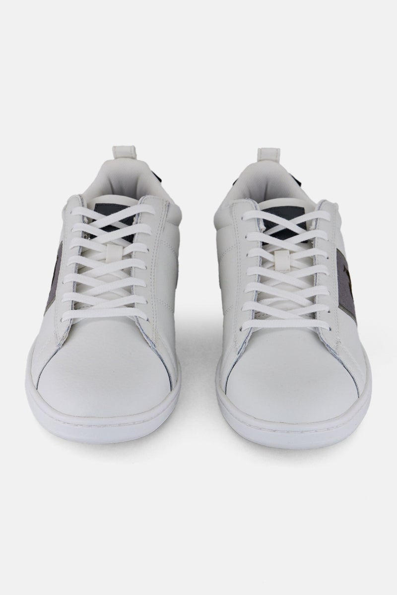le coq sportif Men Court Classic Twill Lace Up Casual Shoes, White  - Image 2