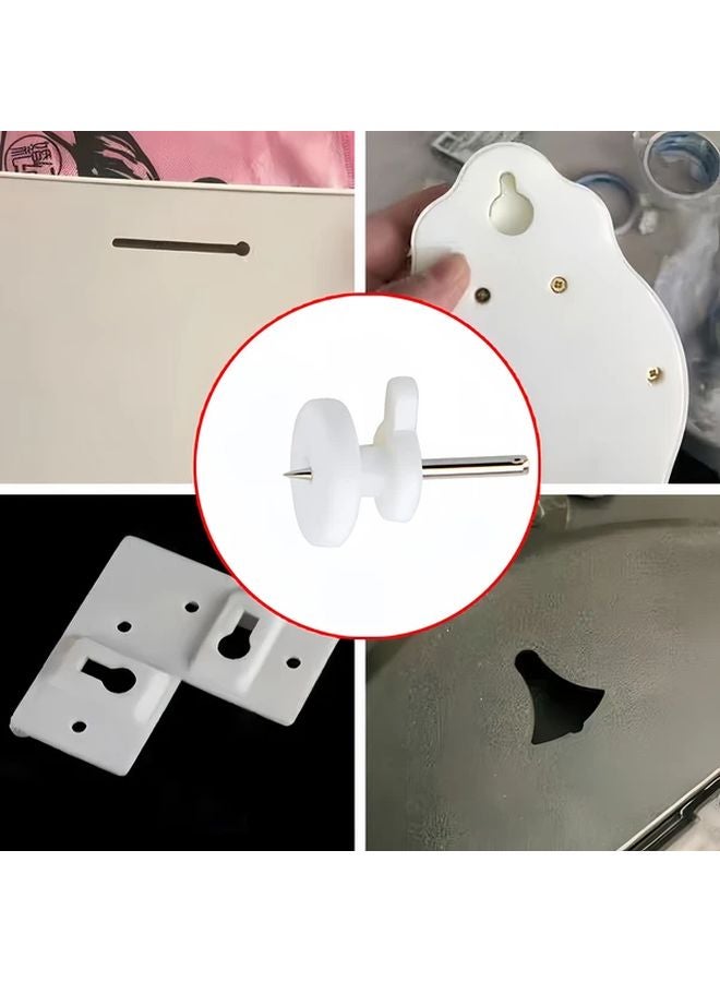 25 قطعة من خطافات الحائط المصغرة لتعليق الصور والإطارات بدون أثر لمختلف العناصر - Image 4