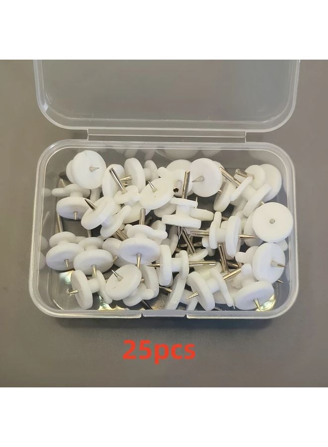 25 قطعة من خطافات الحائط المصغرة لتعليق الصور والإطارات بدون أثر لمختلف العناصر - Image 1