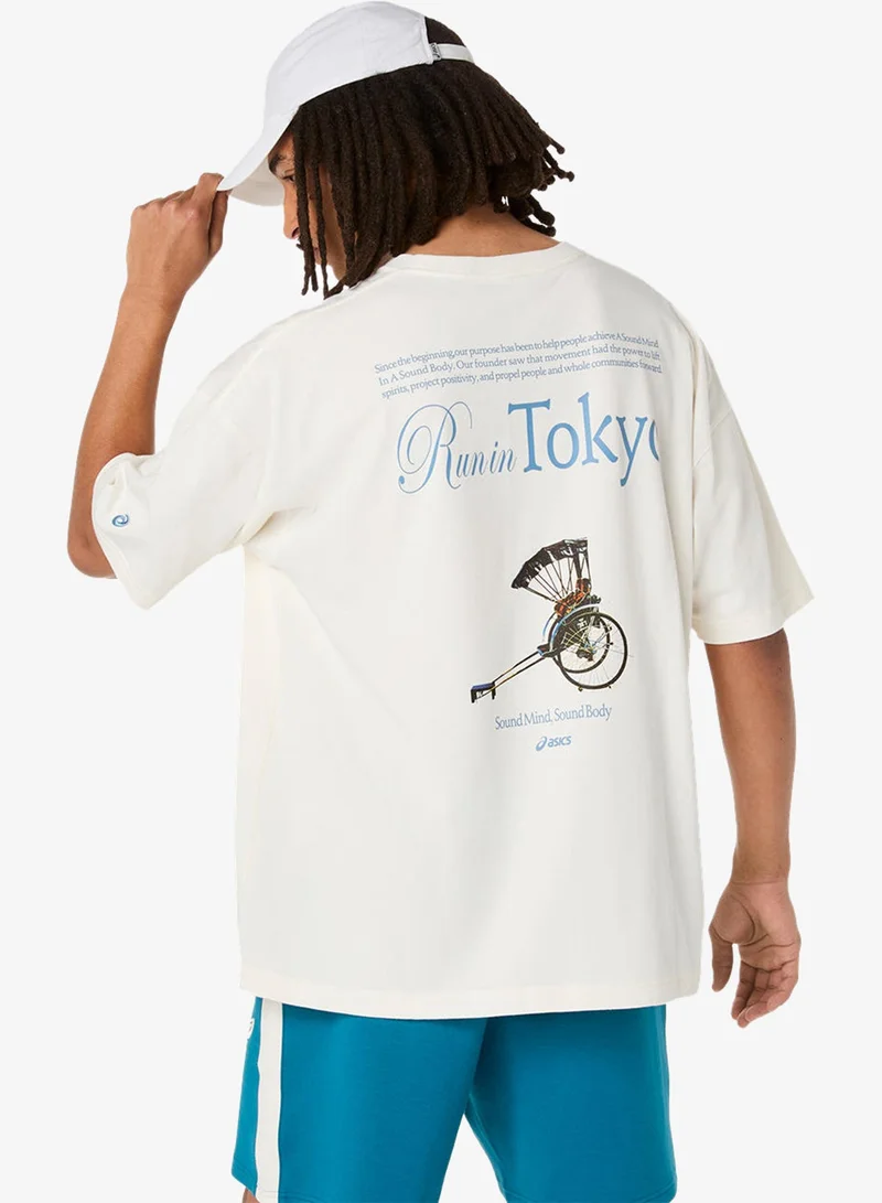 اسيكس تيشيرت تراثي ثقيل لركض المدينة