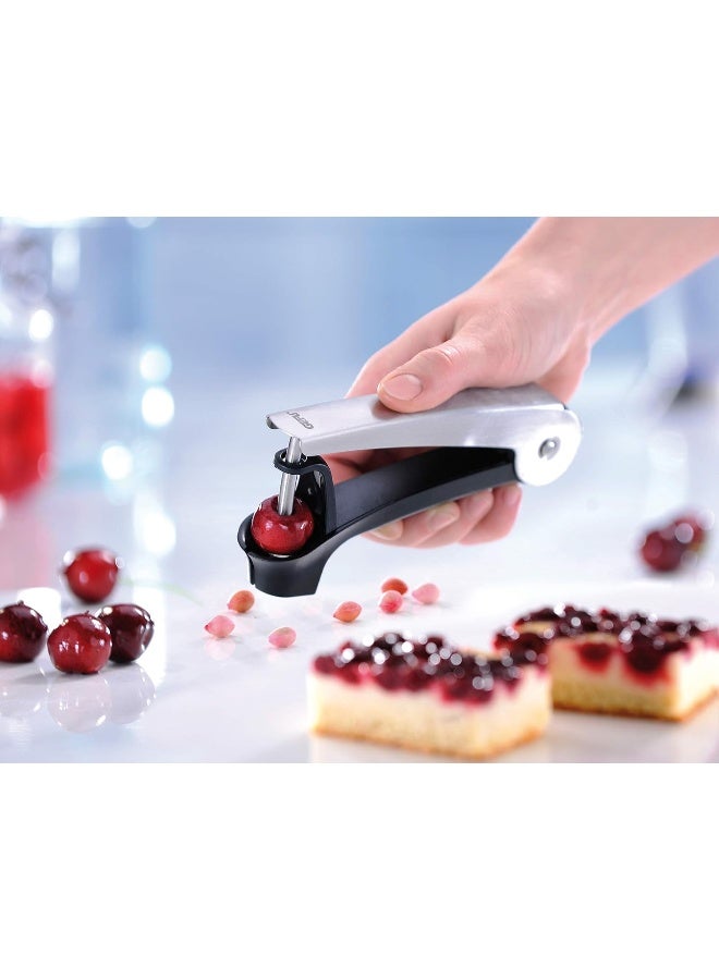 Gefu 19140 Cherry Stoner Dropio, Stainless Steel, Black, One Size - Image 1