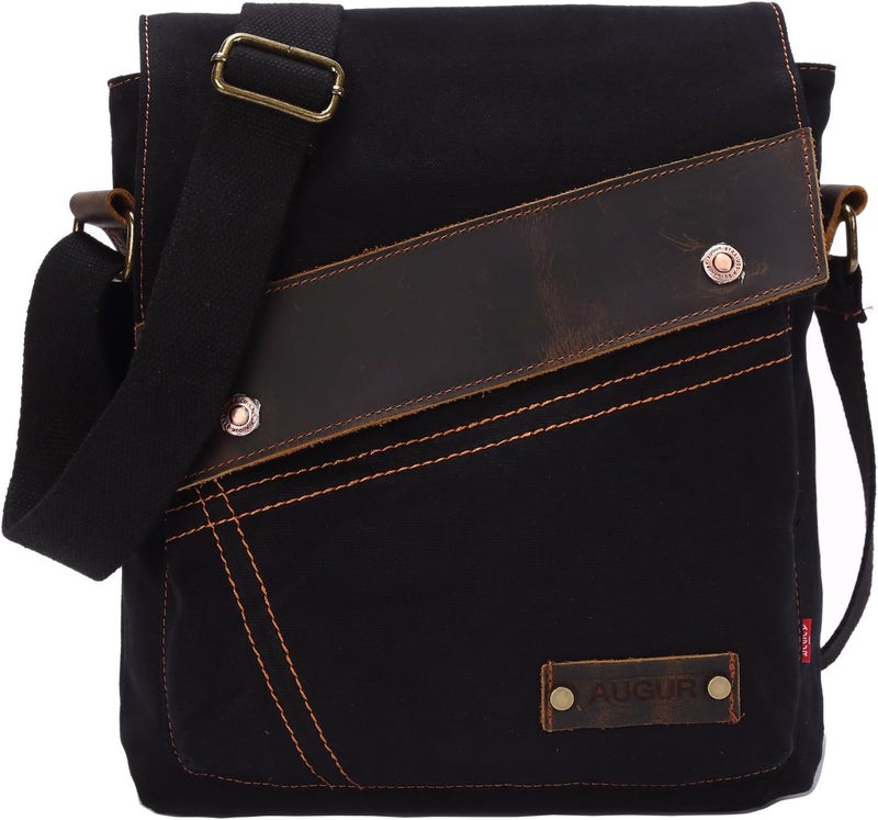 AIBAG Messenger Bag, Vintage Small Canvas Shoulder Bag Crossbody Purse - Image 1
