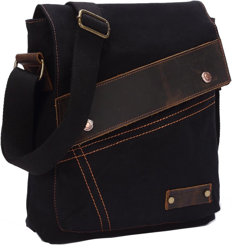 AIBAG Messenger Bag, Vintage Small Canvas Shoulder Bag Crossbody Purse - Image 2