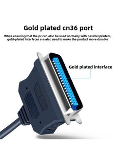 Generic Jinghua 1284 Printing Line Standard CN36 Interface Old Printer Data Line USB To Parallel Line Connection Line-Color:Z163 USB To 9-pin-DB9 Male-Length:3 M (in Stock)  - Image 4