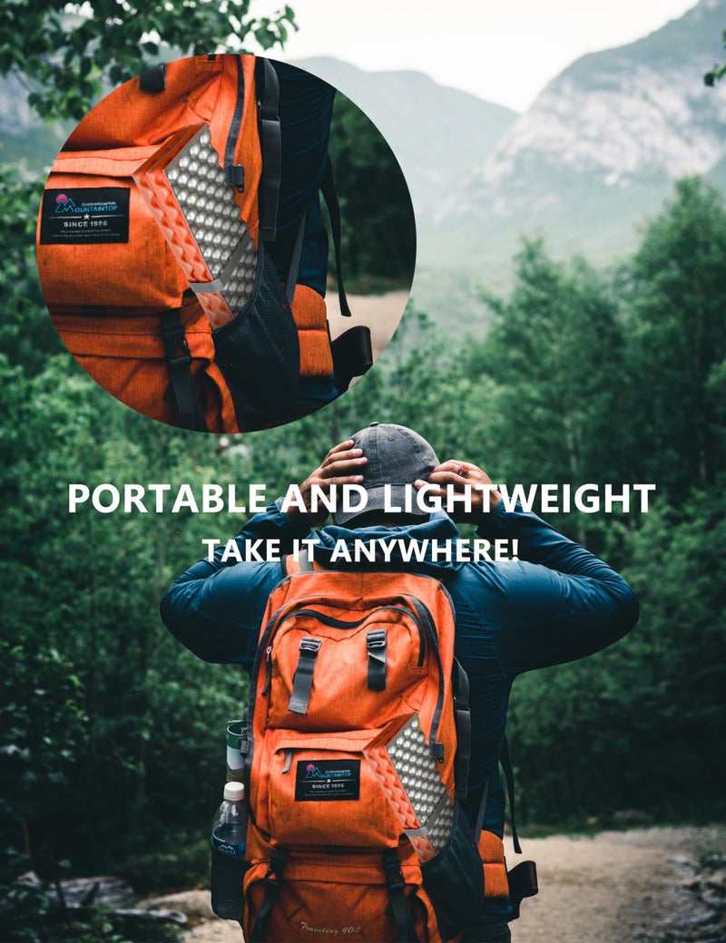 HAFITH Foam Hiking Seat, Sit Pad, Sit Pads for Backpacking, Seat Cushion with Carabiner Clips, Carry Bag, Waterproof Foam Seat for Camping, Hiking, Outdoor, Orange/Yellow - Image 4
