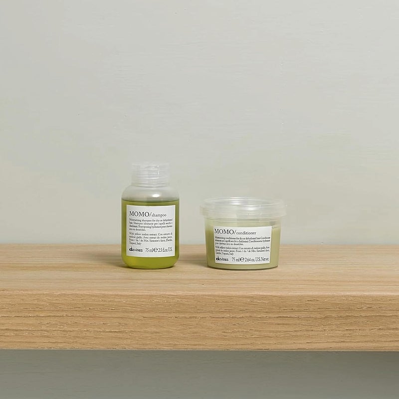 Davines MOMO Moisturizing Shampoo & Conditioner for Dry, Dehydrated Hair, Add Softness & Shine, Detangling Formula - Image 3