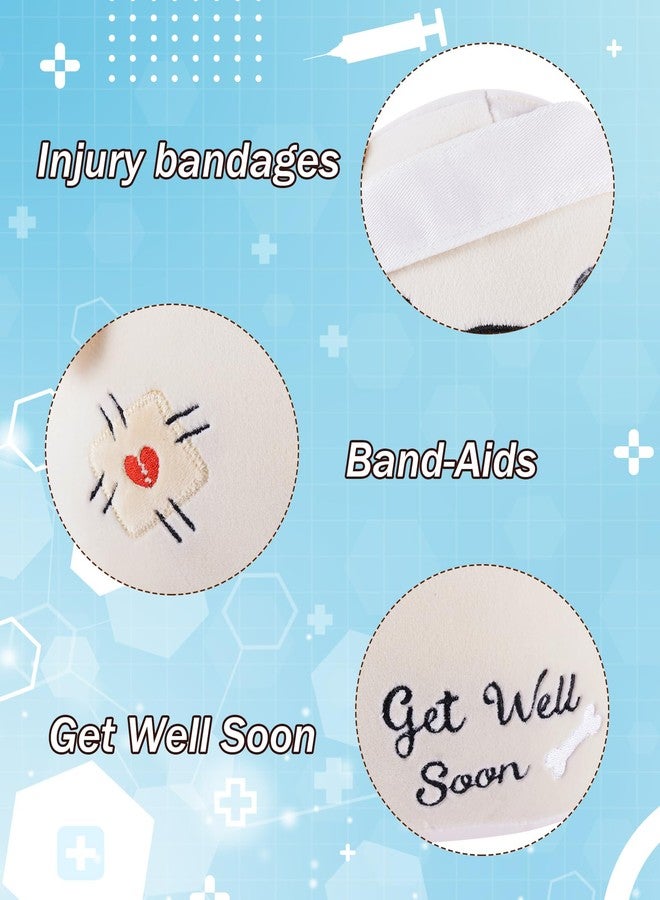 LeYoHa Get Well Soon Dog Plush - Dog Stuffed Animals Apricot Plushie Toys with Injury Bandage, Kids' Pillow Cushion, Gifts for Patient Girls Boys，9 Inch - Image 5