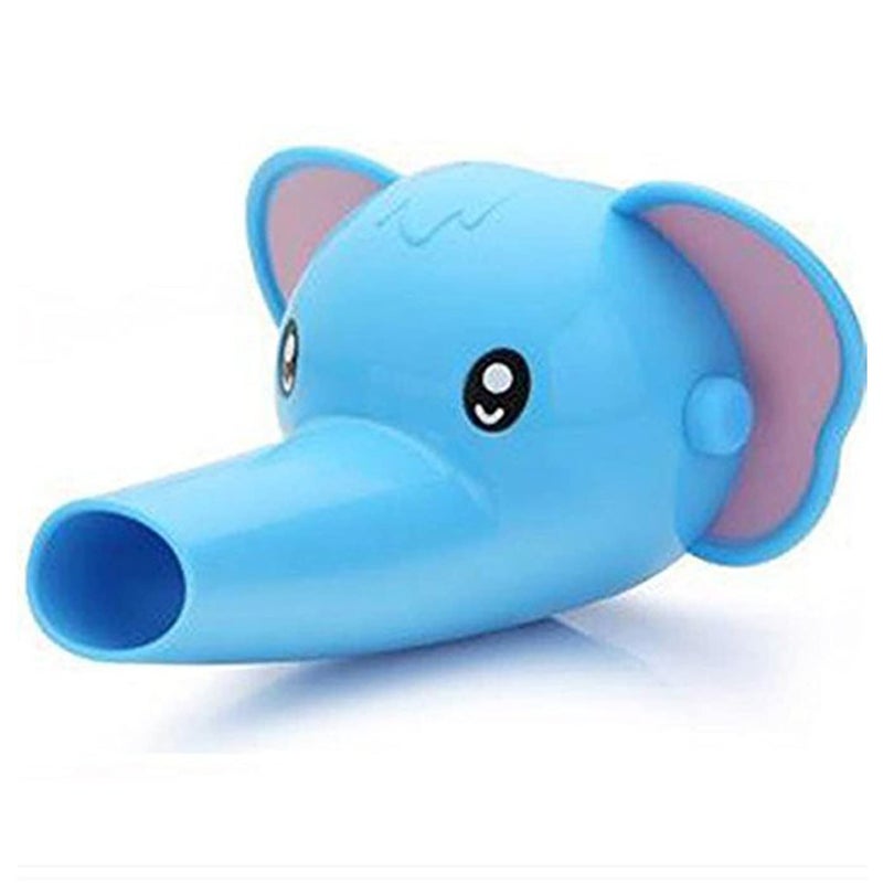 Popley POPLEY Plastic Elephant Shape Faucet Extender Kitchen Sink Faucet Extender for Faucet Bathroom Sink Filter Water Faucet Kids Bathroom Accessories Blue - Image 1