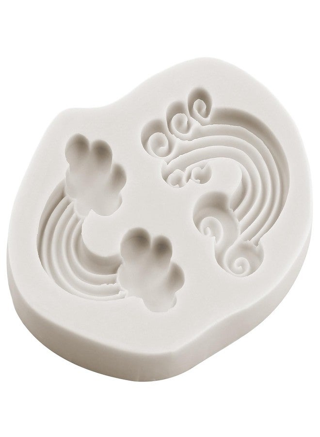 MINFEIDMS Rainbow Silicone Fondant Molds For Cake Decorating Cupcake Topper Candy Chocolate Gum Paste Set Of 4 - Image 4