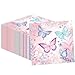 KFJBPB 50 Pcs Butterfly Napkins 13 x 13 Inches Butterfly Birthday Paper Napkins Butterfly Theme Supplies Disposable Cocktail Napkinsfor Kids Girl Birthday Party Decorations Butterfly - Image 3