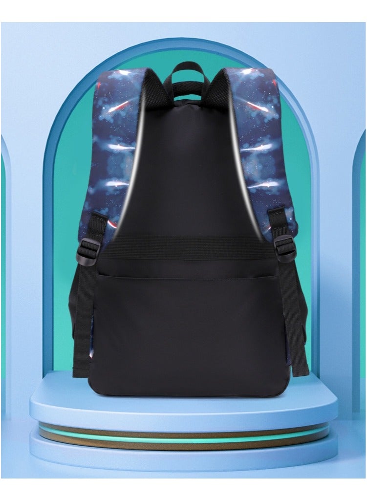 Generic Galaxy printed three piece set for boys' backpacks, junior high school backpacks, and elementary school backpacks  - Image 5